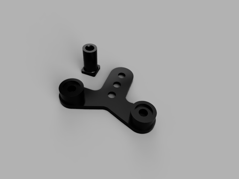 MC3WLS Shock Mount Plate and Post for Kyosho™ Car (EVO/RWD)